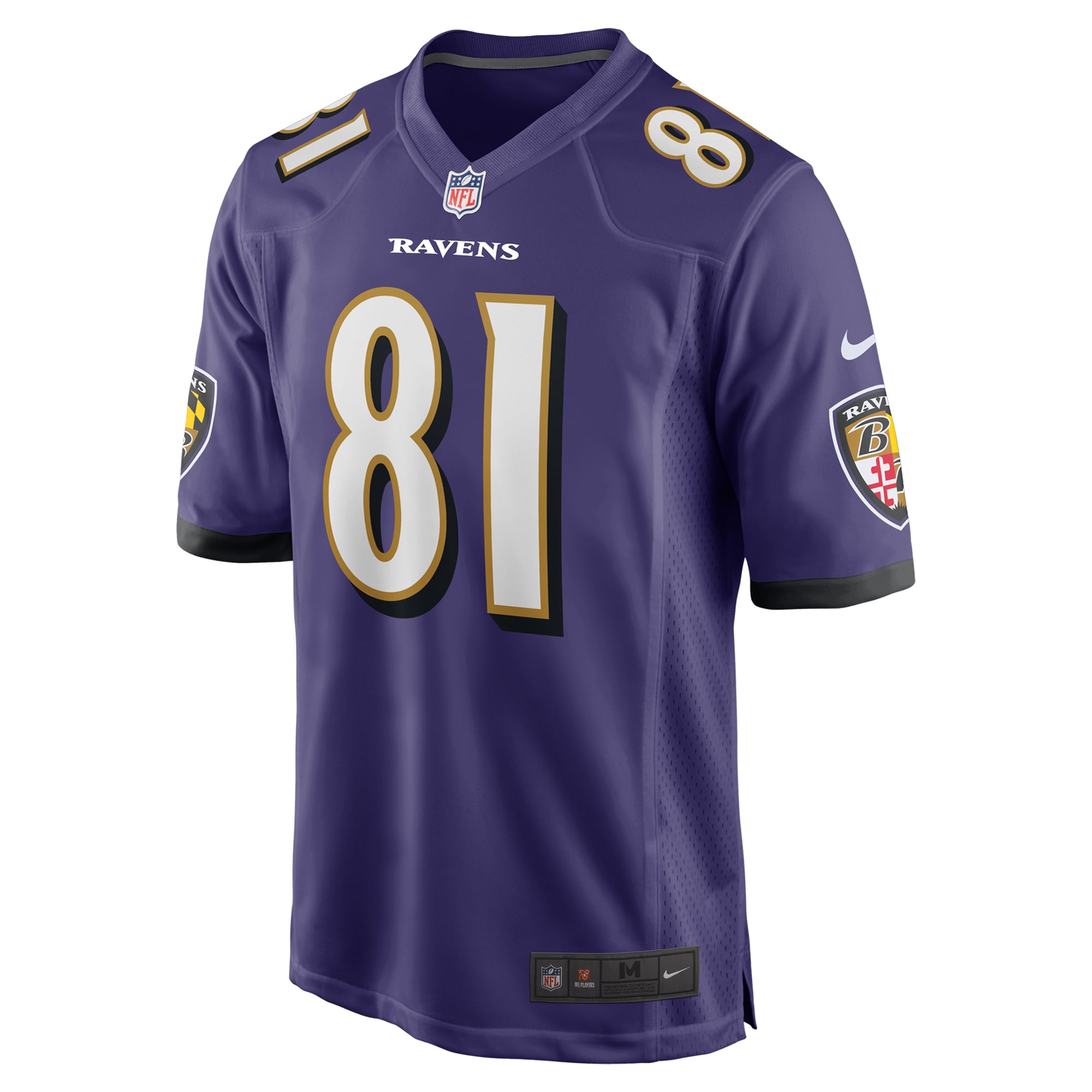 Devontez Walker Baltimore Ravens Nike Team Game Jersey Purple - Image 2