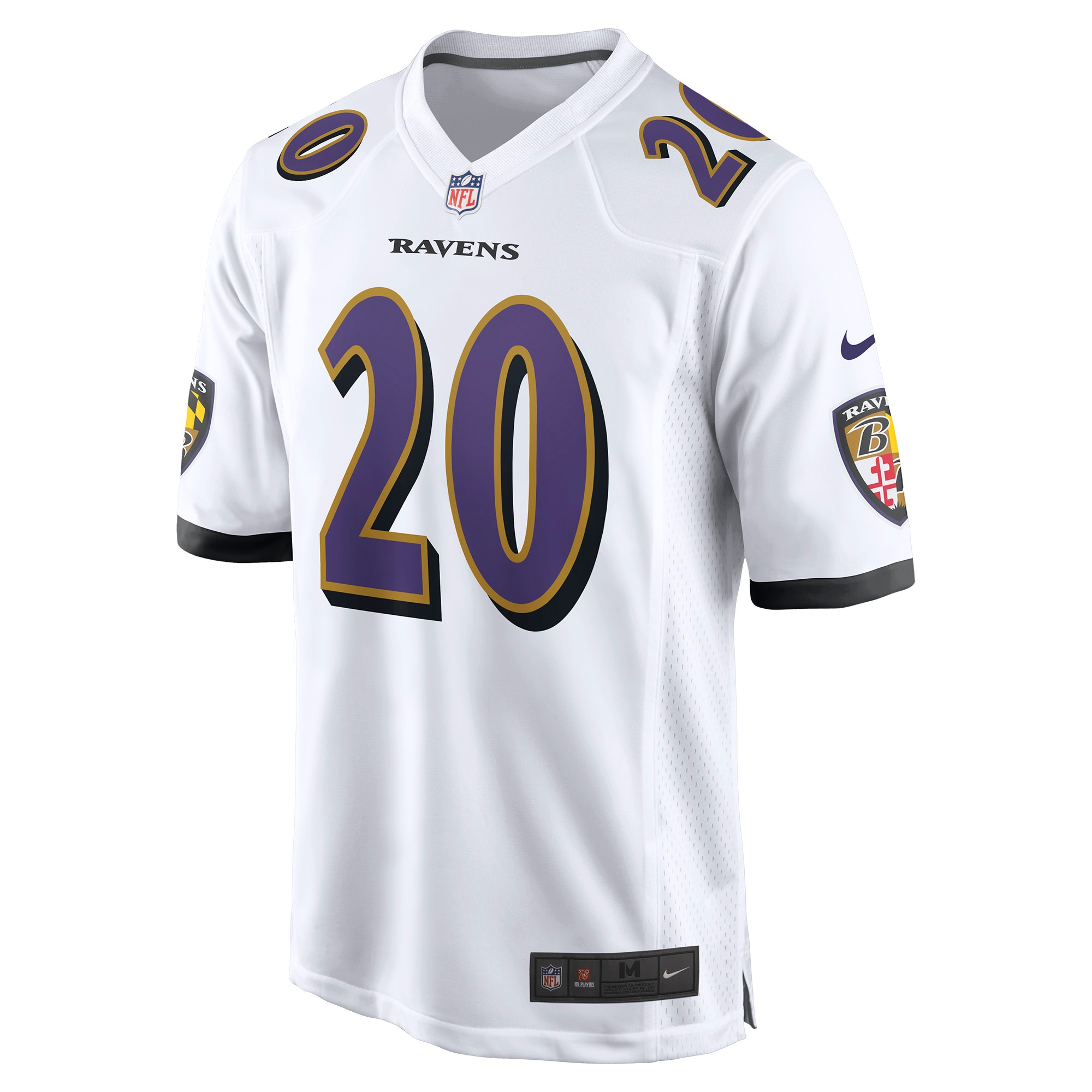 Ed Reed Baltimore Ravens Nike Retired Player Game Jersey White - Image 2
