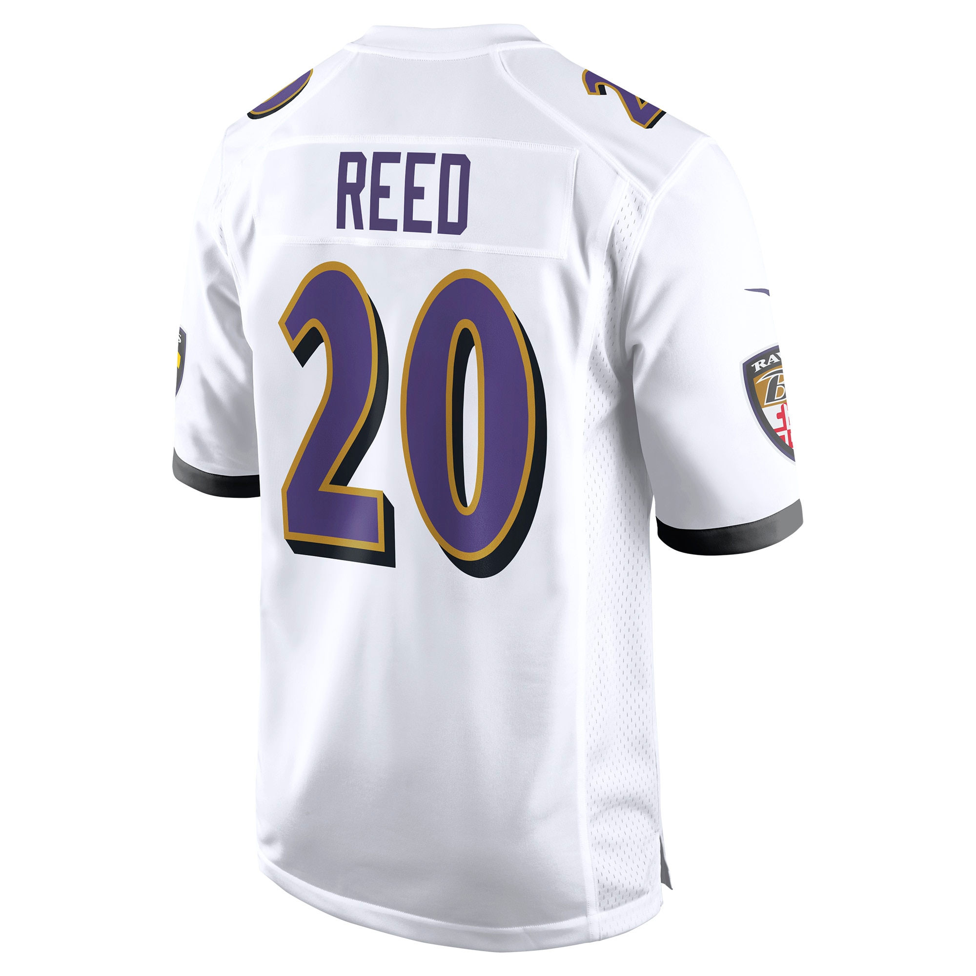 Ed Reed Baltimore Ravens Nike Retired Player Game Jersey White - Image 3