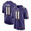 Jordan Stout Baltimore Ravens Nike Player Game Jersey Purple