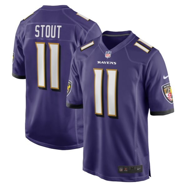 Jordan Stout Baltimore Ravens Nike Player Game Jersey Purple