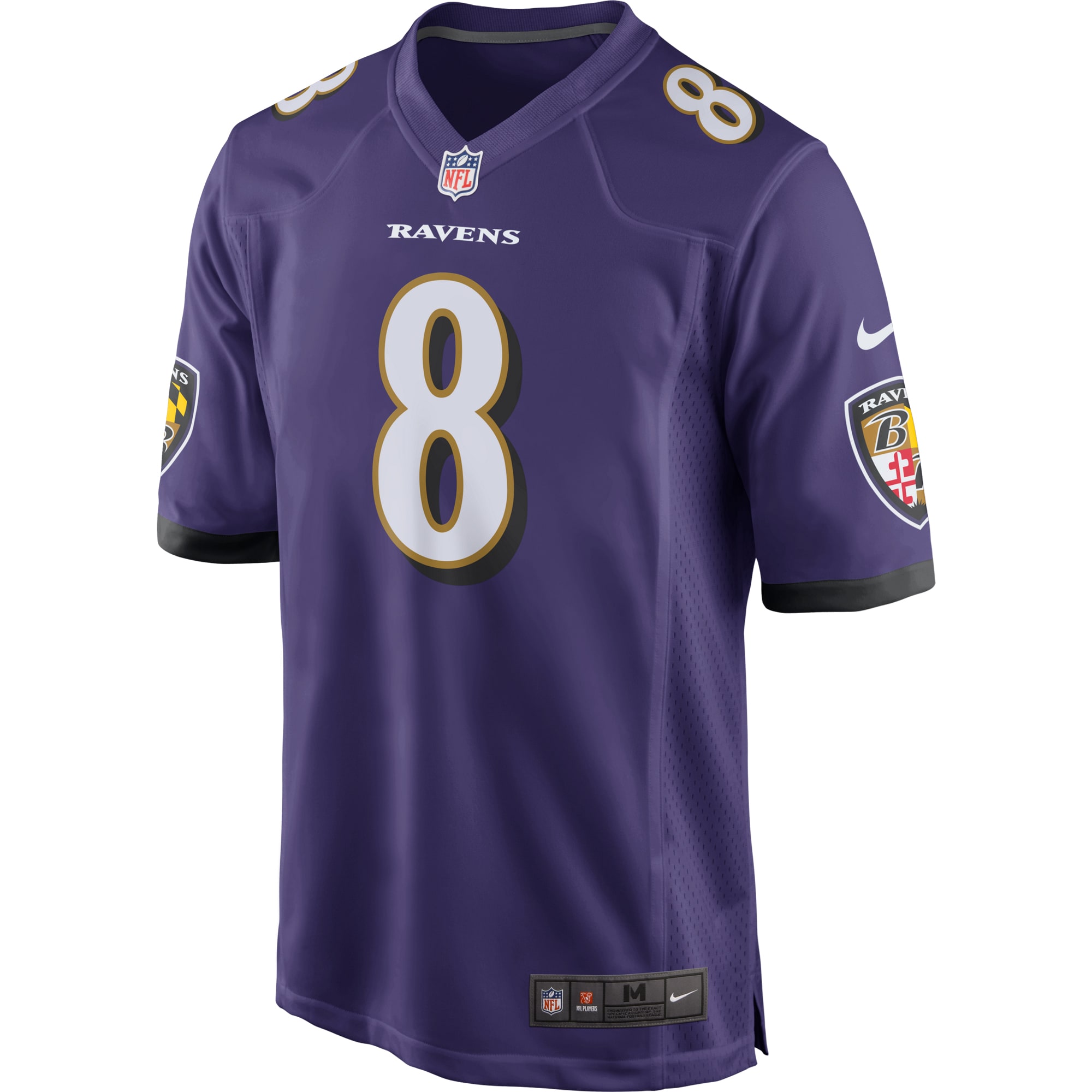 Lamar Jackson Baltimore Ravens Nike Game Jersey Purple - Image 2