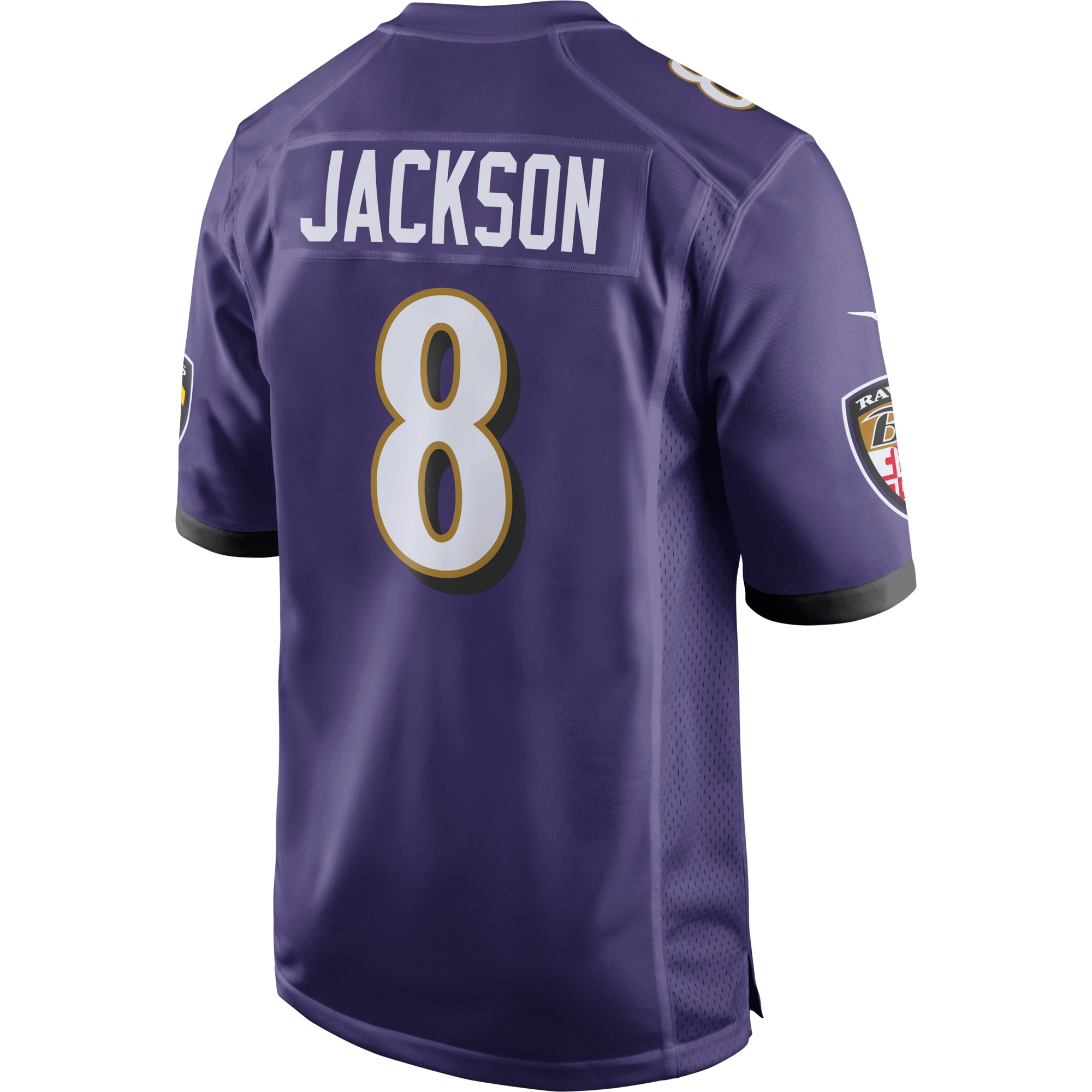 Lamar Jackson Baltimore Ravens Nike Game Jersey Purple - Image 3