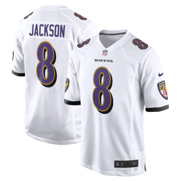 Lamar Jackson Baltimore Ravens Nike Game Jersey White