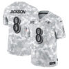 Lamar Jackson Baltimore Ravens Nike 2024 Salute To Service Limited Jersey Arctic Camo