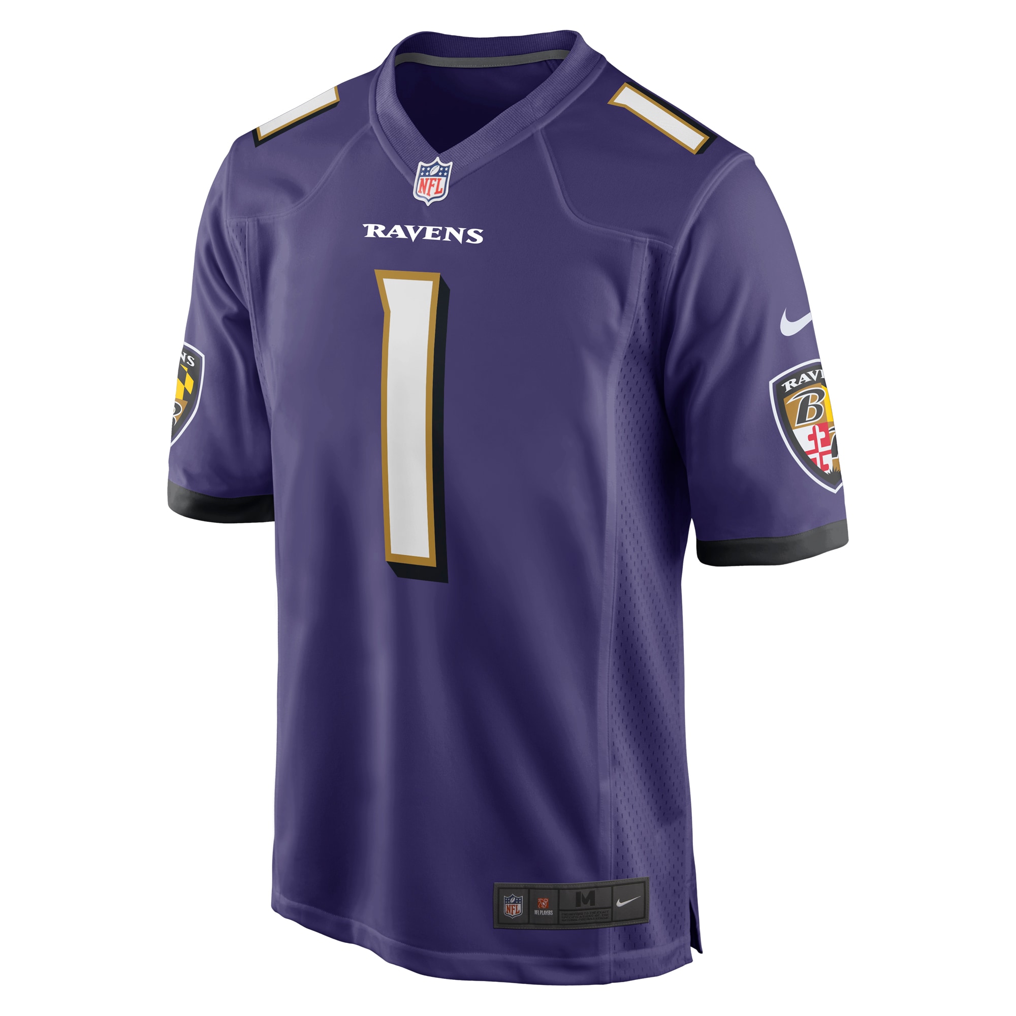 Number 1 Dad Baltimore Ravens Nike Game Jersey Purple - Image 2