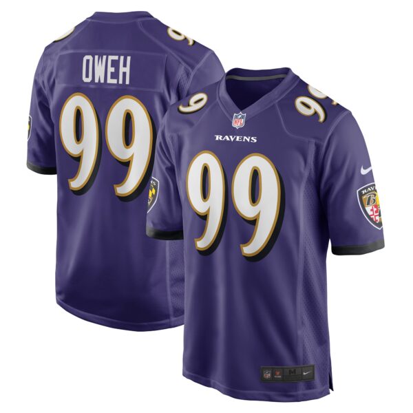 Odafe Oweh Baltimore Ravens Nike Game Player Jersey Purple