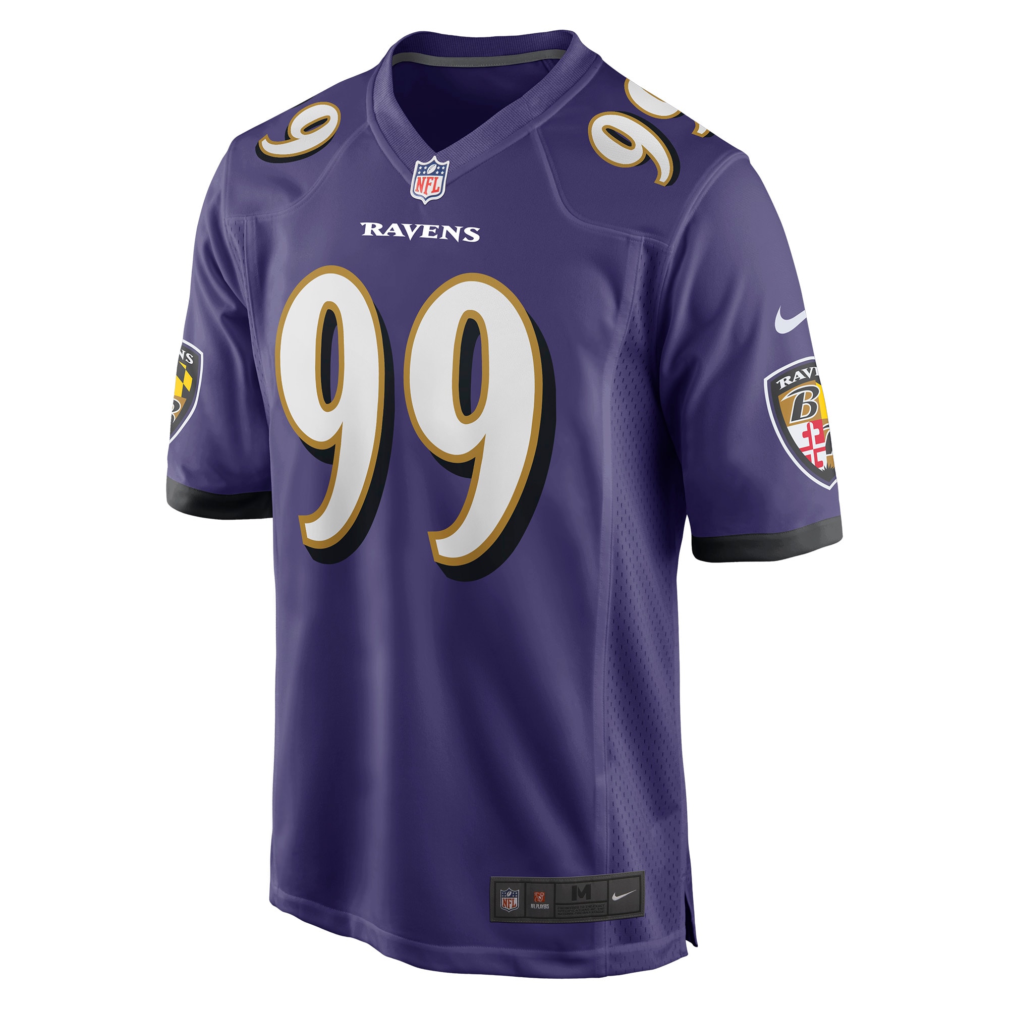 Odafe Oweh Baltimore Ravens Nike Game Player Jersey Purple - Image 2
