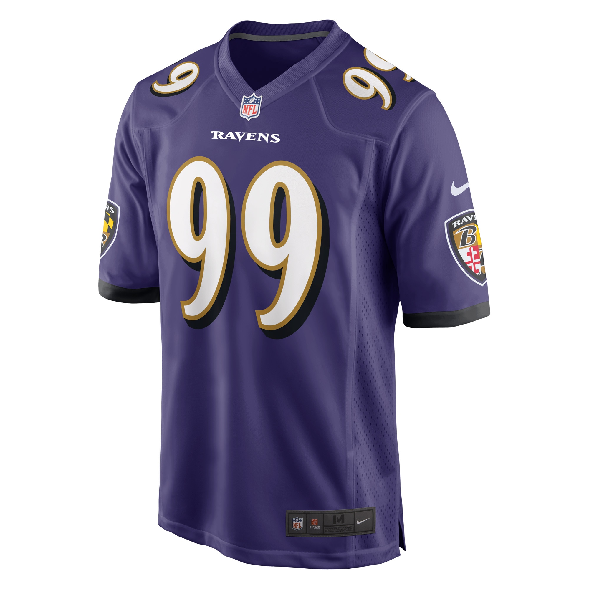 Odafe Oweh Baltimore Ravens Nike Game Jersey Purple - Image 2