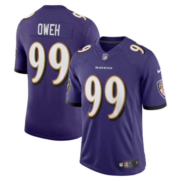 Odafe Oweh Baltimore Ravens Nike Vapor Limited Jersey Purple