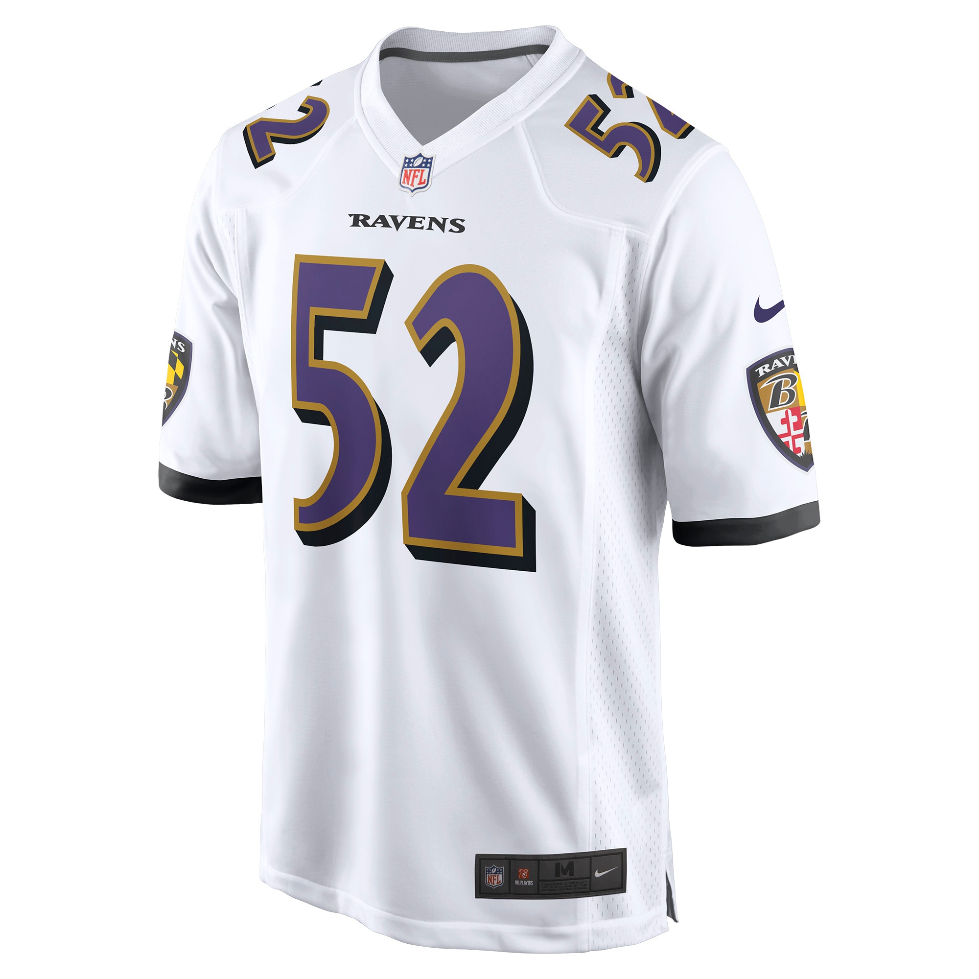Ray Lewis Baltimore Ravens Nike Retired Player Game Jersey White - Image 2