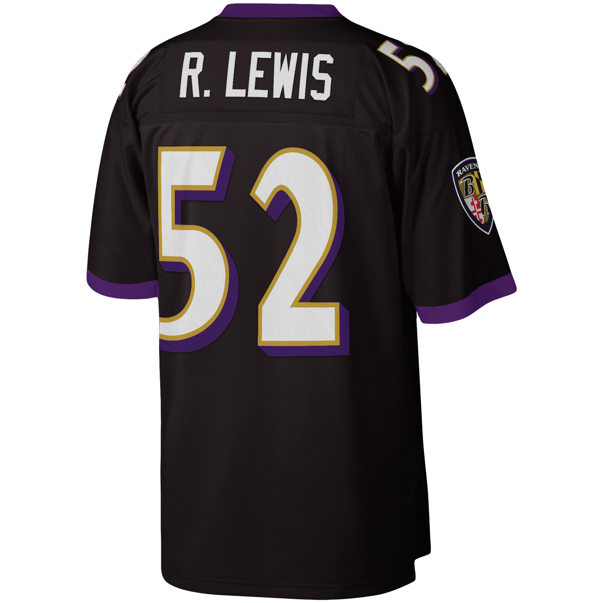 Ray Lewis Baltimore Ravens Mitchell Ness Legacy Replica Jersey Black - Image 3