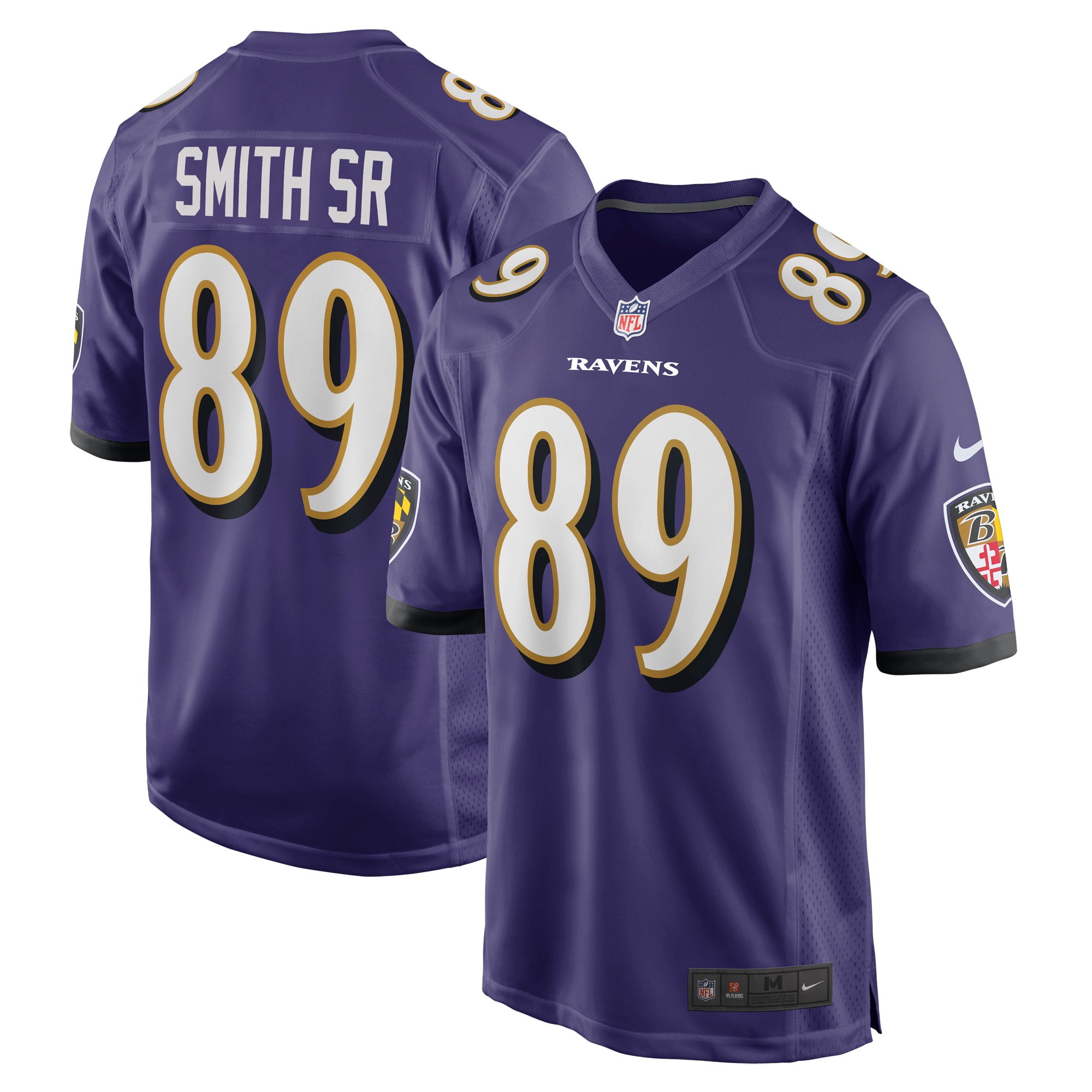 Steve Smith Sr Baltimore Ravens Nike Retired Player Game Jersey Purple