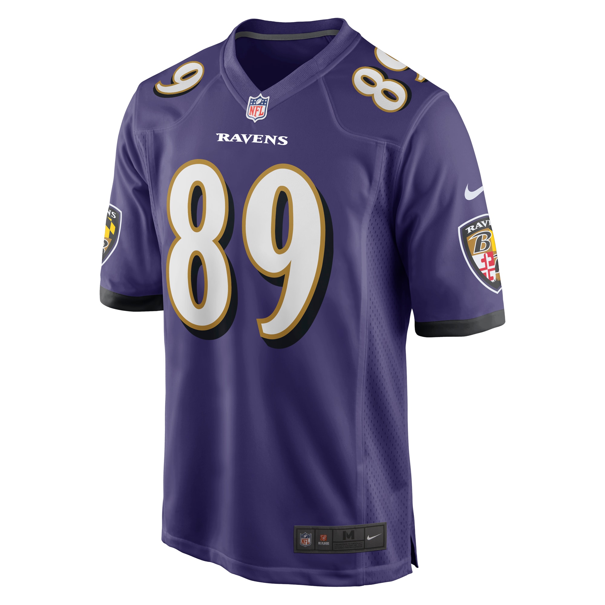 Steve Smith Sr Baltimore Ravens Nike Retired Player Game Jersey Purple - Image 2