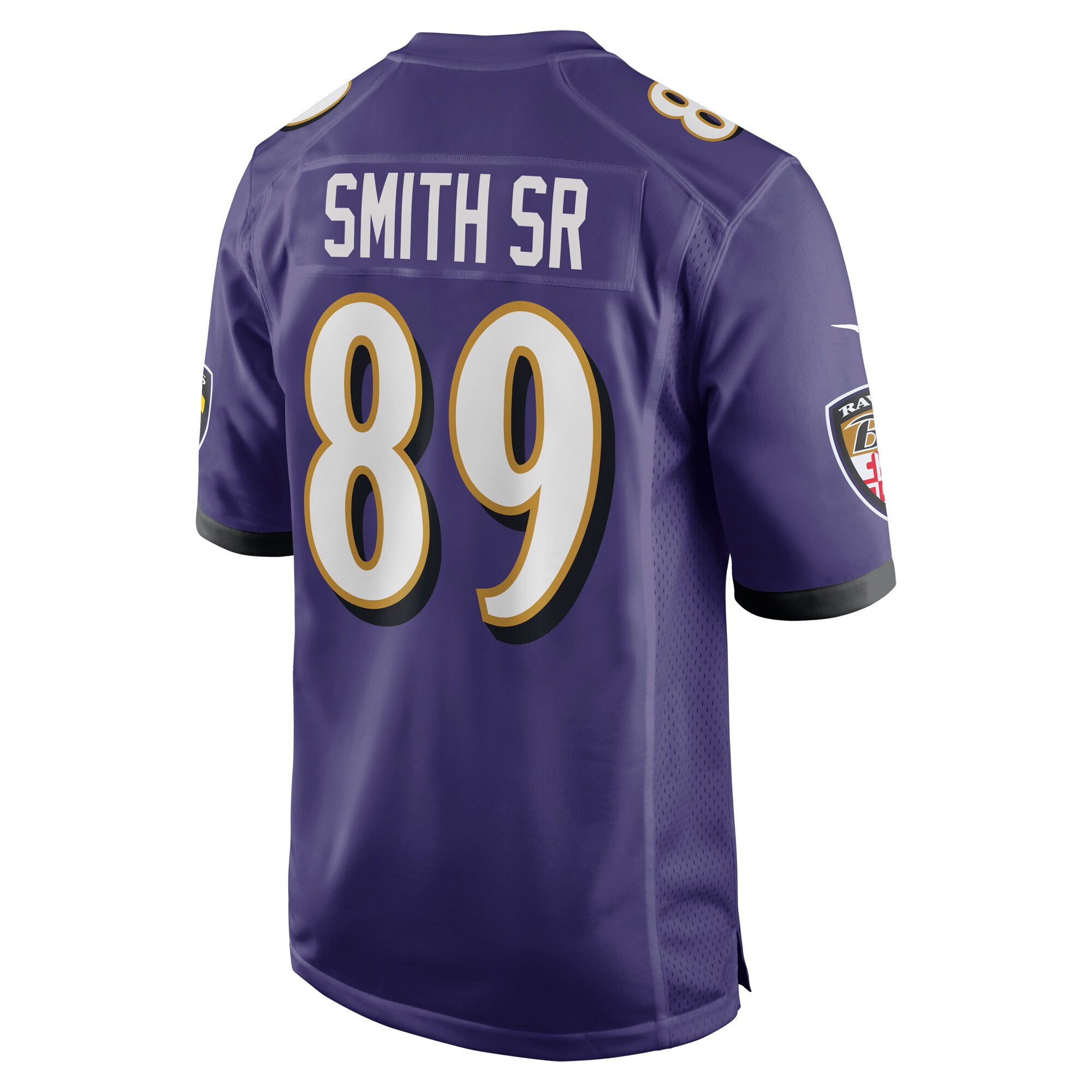 Steve Smith Sr Baltimore Ravens Nike Retired Player Game Jersey Purple - Image 3