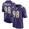 Tony Siragusa Baltimore Ravens Nike Game Retired Player Jersey Purple