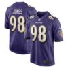 Travis Jones Baltimore Ravens Nike Player Game Jersey Purple