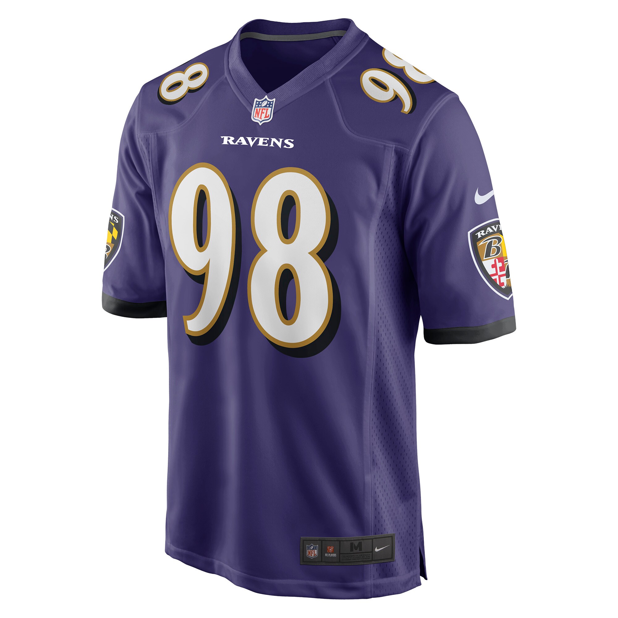 Travis Jones Baltimore Ravens Nike Player Game Jersey Purple - Image 2