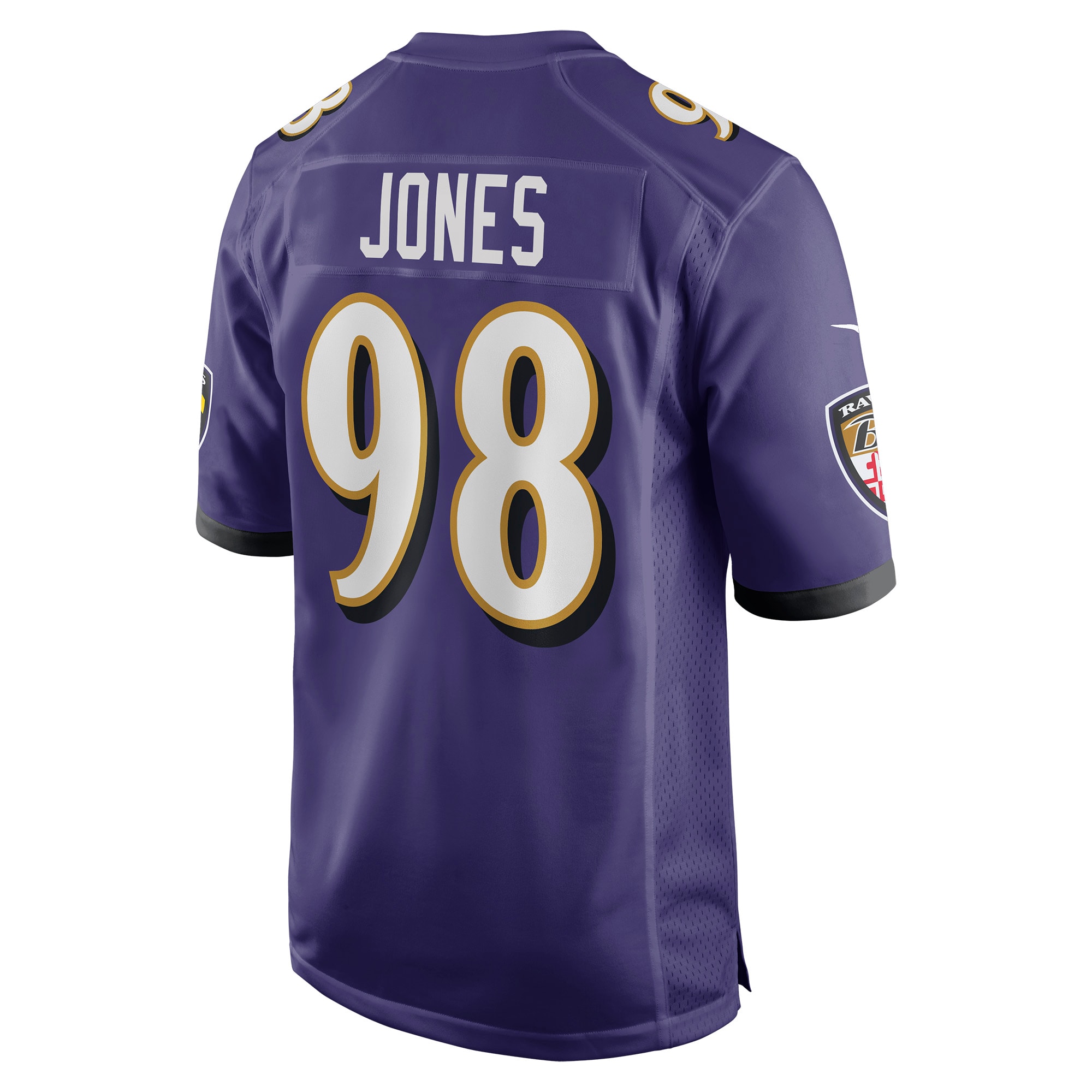 Travis Jones Baltimore Ravens Nike Player Game Jersey Purple - Image 3