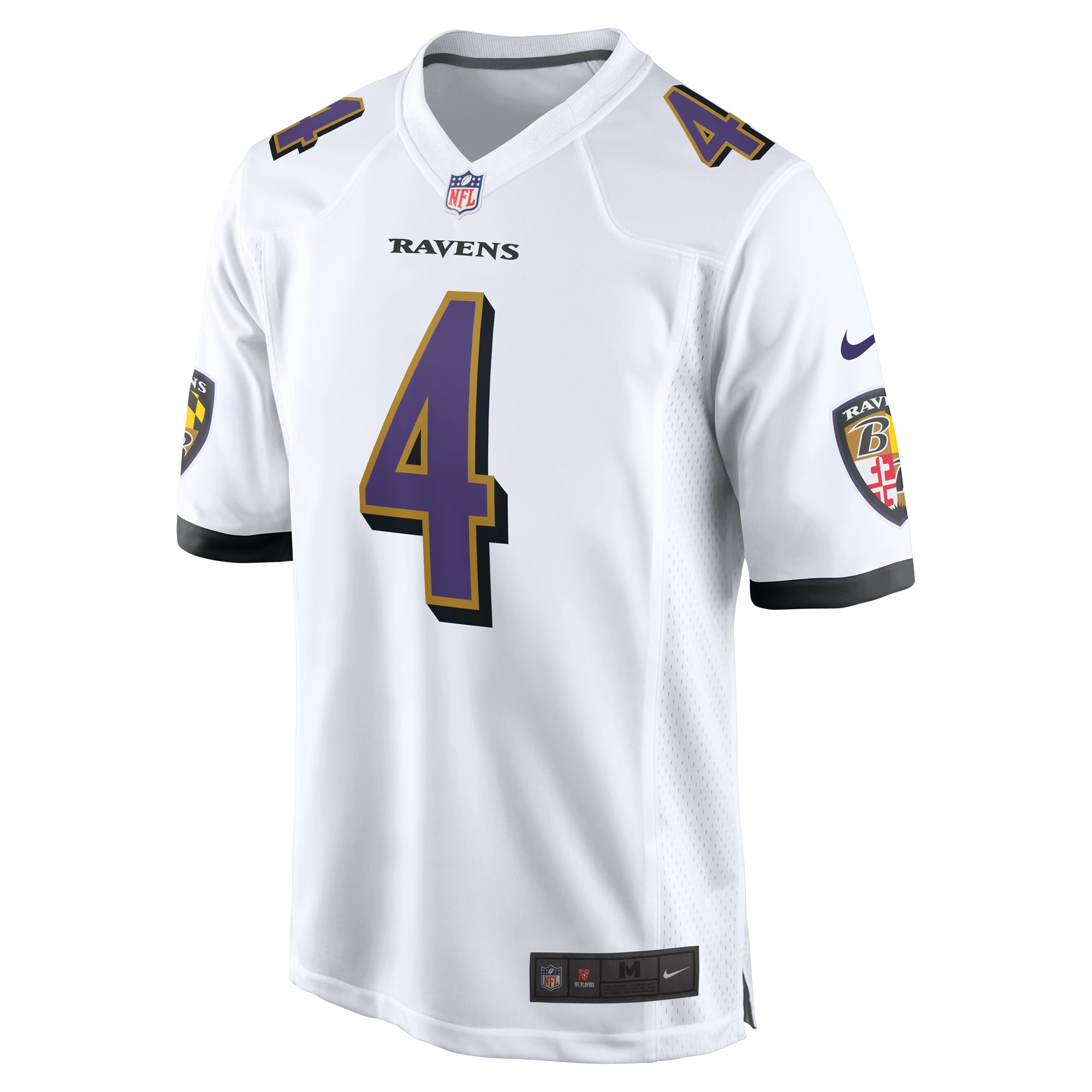 Zay Flowers Baltimore Ravens Nike Game Jersey White - Image 2