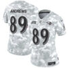 Women Baltimore Ravens #89 Mark Andrews 2024 FUSE Arctic Camo Salute To Service Limited Football Stitched Jersey