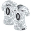 Women Baltimore Ravens #0 Roquan Smith 2024 FUSE Arctic Camo Salute To Service Limited Football Stitched Jersey