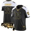 Men’s Ravens Maryland Patch Vapor Gold Jersey – All Stitched – Alternate – Gus Edwards