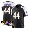 Men’s Ravens Maryland Patch Vapor Limited Jersey – All Stitched – Black Alternate – Marlon Humphrey