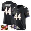 Baltimore Ravens 2024 Maryland Flag Vapor Limited Jersey – All Stitched – Black – Marlon Humphrey Jersey