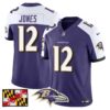 Baltimore Ravens 2024 Maryland Flag Vapor Limited Jersey – All Stitched – Purple Alternate – Jacoby Jones Jersey