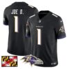 Baltimore Ravens 2024 Maryland Flag Vapor Limited Jersey – All Stitched – Black – Joe D Jersey
