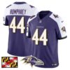 Baltimore Ravens 2024 Maryland Flag Vapor Limited Jersey – All Stitched – Purple Alternate – Marlon Humphrey Jersey