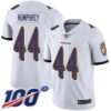 Nike Ravens #44 Marlon Humphrey White Men’s Stitched NFL 100th Season Vapor Limited Jersey