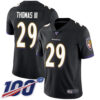 Nike Ravens #29 Earl Thomas III Black Alternate Men’s Stitched NFL 100th Season Vapor Limited Jersey