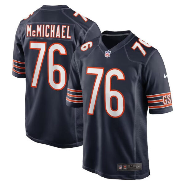 Chicago Bears #76 Steve Mcmichael Retired Player Game Jersey – Navy