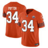 Chicago Bears #34 Walter Payton Orange 2023 FUSE Throwback Limited Football Stitched Game Jersey