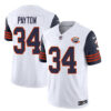 Chicago Bears #34 Walter Payton White Navy 2023 FUSE Throwback Limited Football Stitched Game Jersey