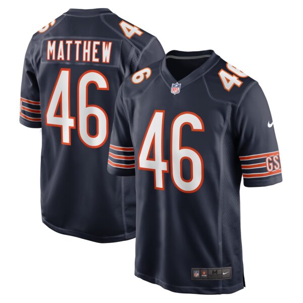 Christian Matthew Chicago Bears Nike Game Jersey Navy