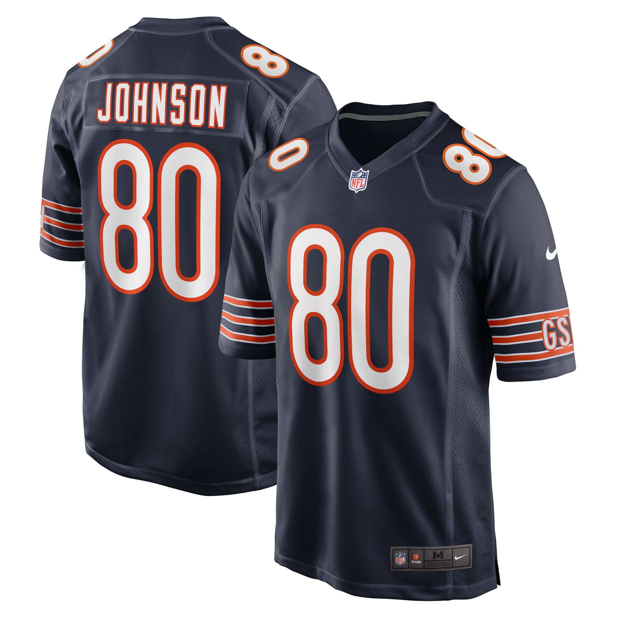 Collin Johnson Chicago Bears Nike Game Jersey Navy