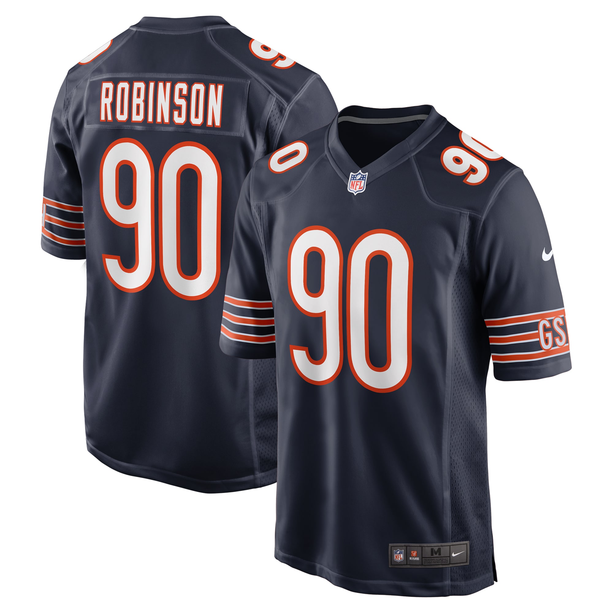 Dominique Robinson Chicago Bears Nike Game Jersey Navy