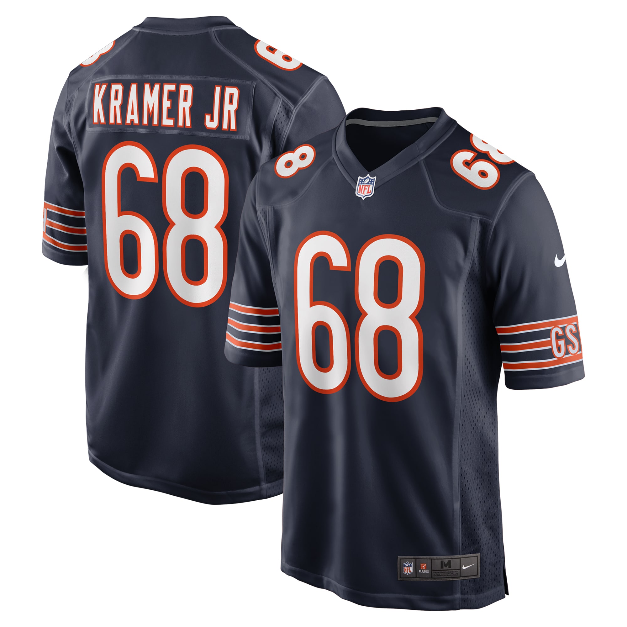 Doug Kramer Jr Chicago Bears Nike Game Jersey Navy