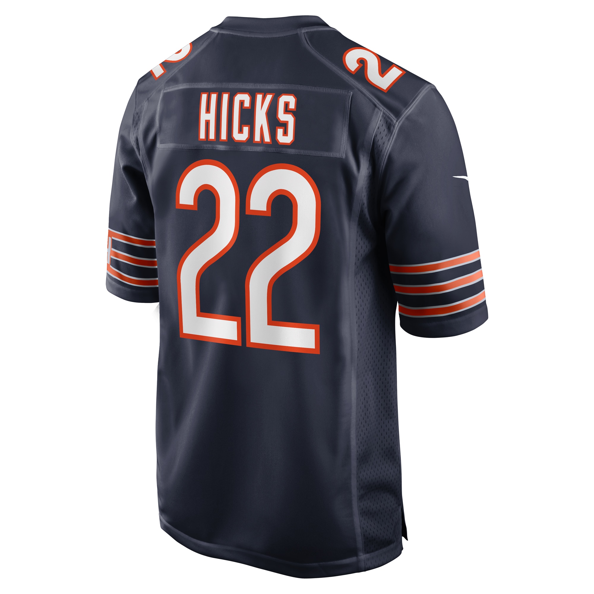 Elijah Hicks Chicago Bears Nike Team Game Jersey Navy - Image 3