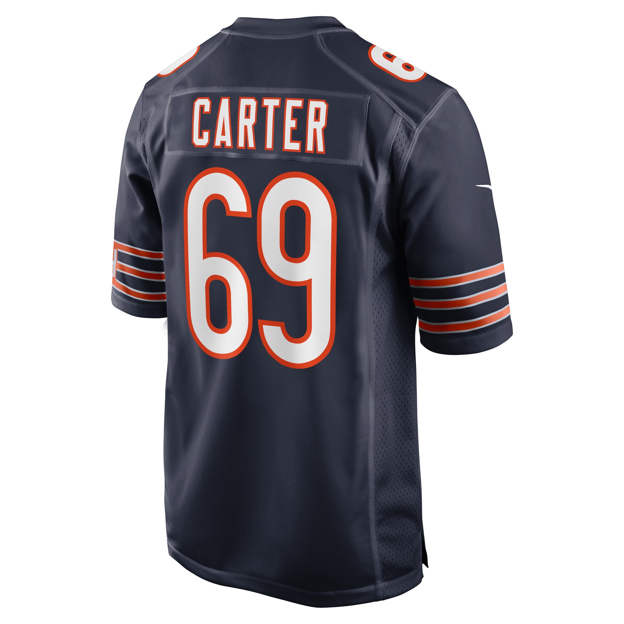 Jatyre Carter Chicago Bears Nike Game Player Jersey Navy - Image 3
