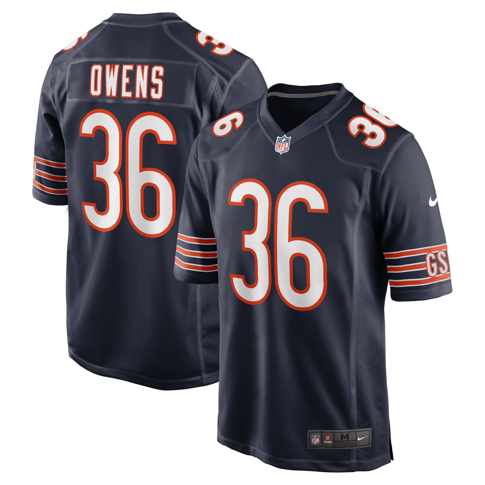Jonathan Owens Chicago Bears Nike Game Jersey Navy