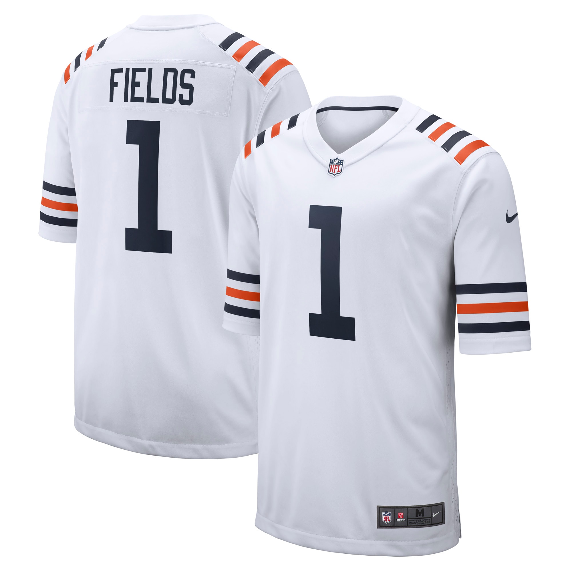 Justin Fields Chicago Bears Nike Alternate Classic Game Jersey White