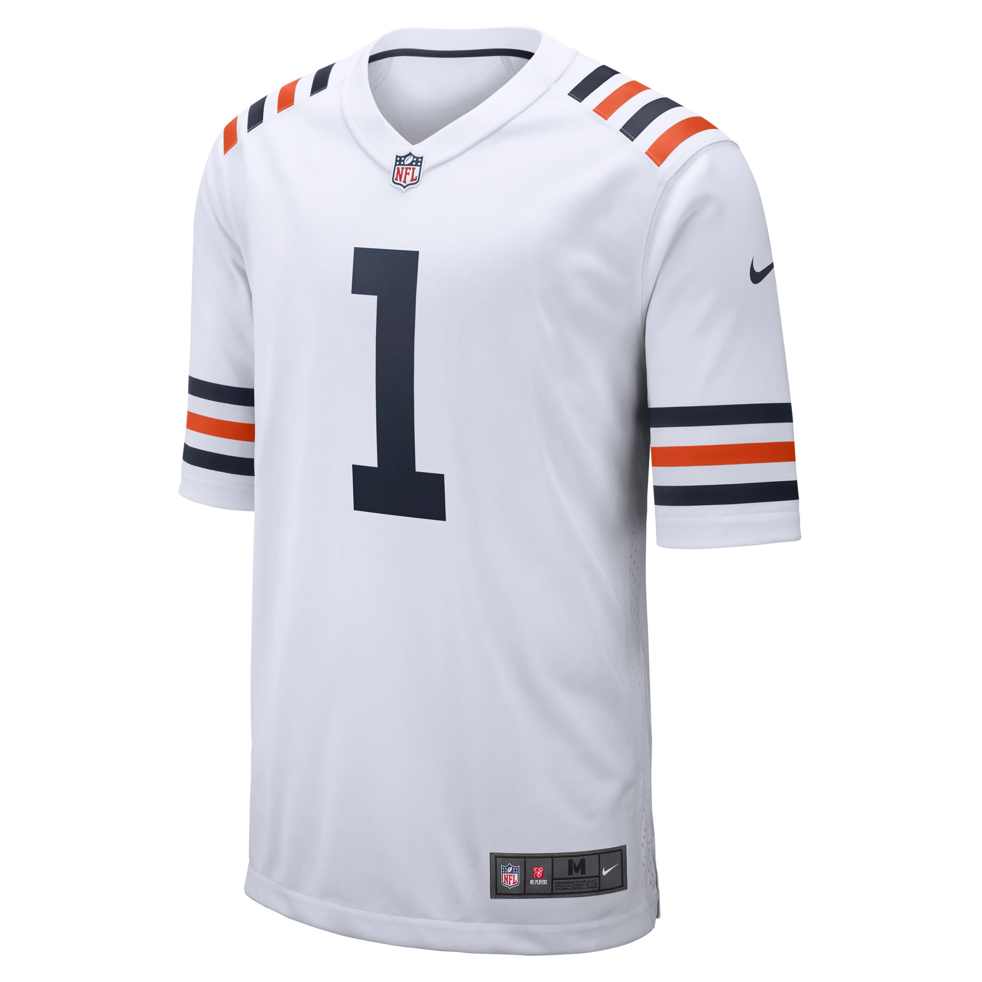 Justin Fields Chicago Bears Nike Alternate Classic Game Jersey White - Image 2