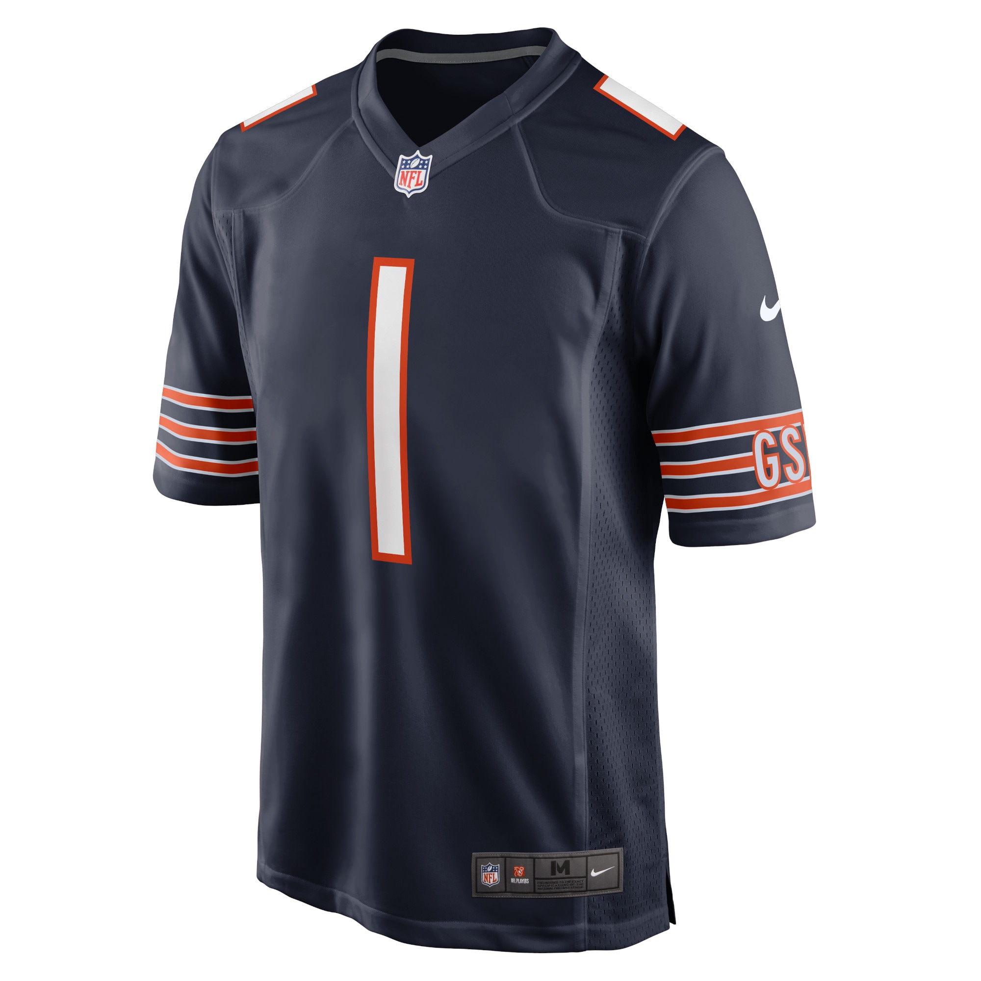Justin Fields Chicago Bears Nike Player Game Jersey Navy - Image 2