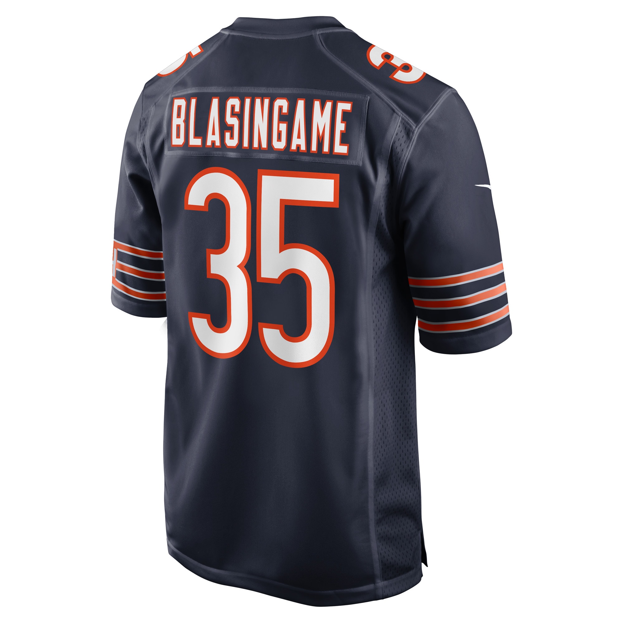 Khari Blasingame Chicago Bears Nike Game Player Jersey Navy - Image 3