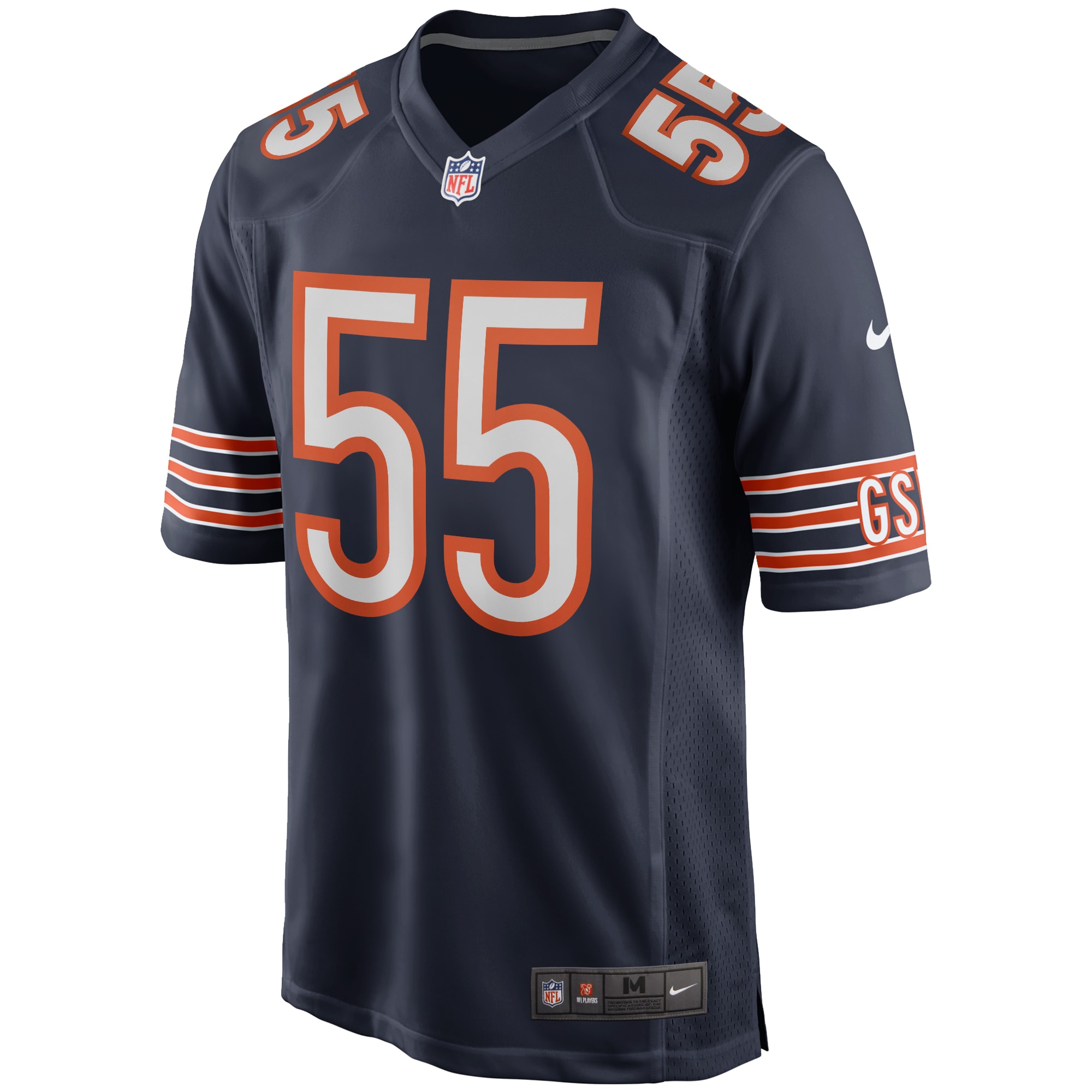 Lance Briggs Chicago Bears Nike Game Retired Player Jersey Navy - Image 2