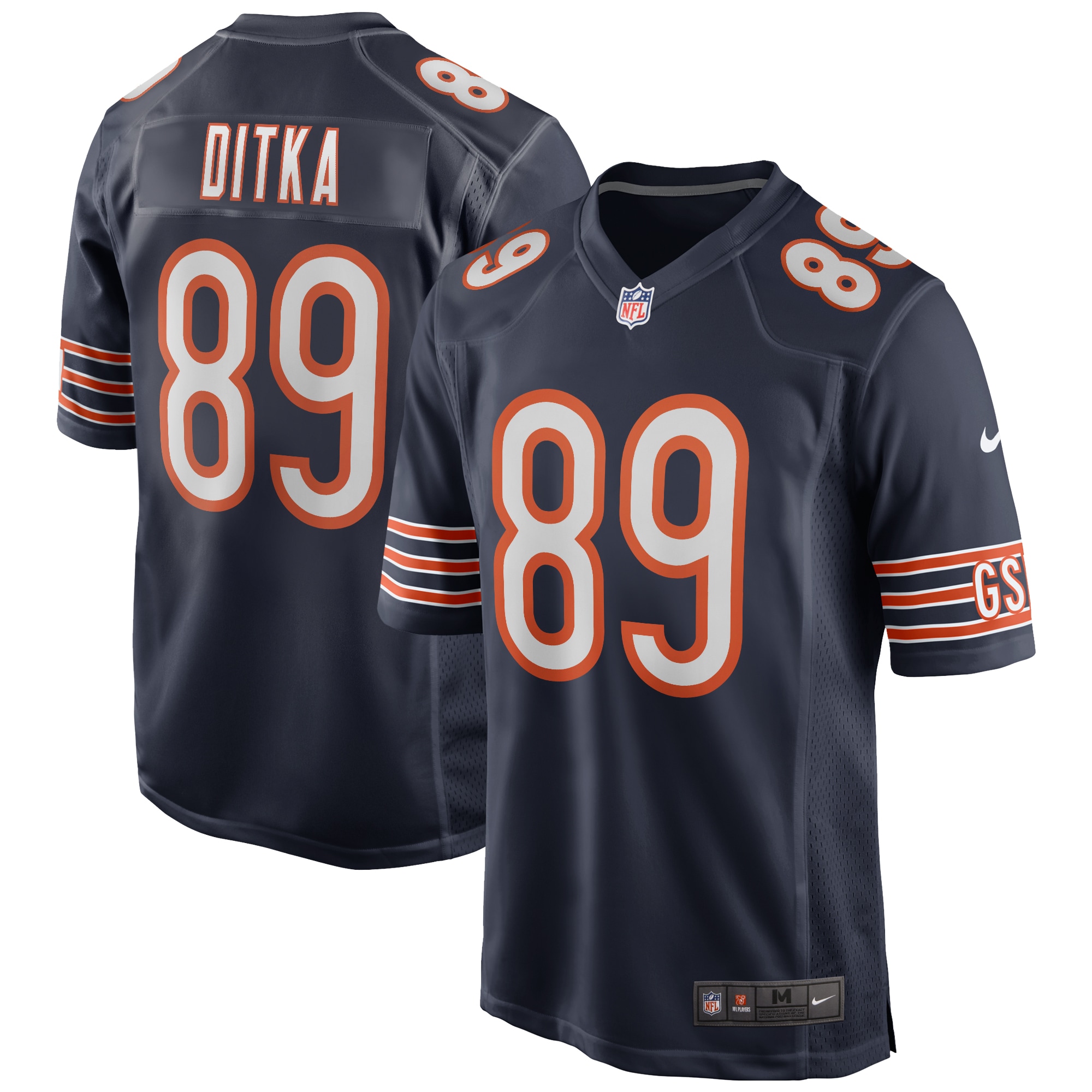 Mike Ditka Chicago Bears Nike Game Retired Player Jersey Navy